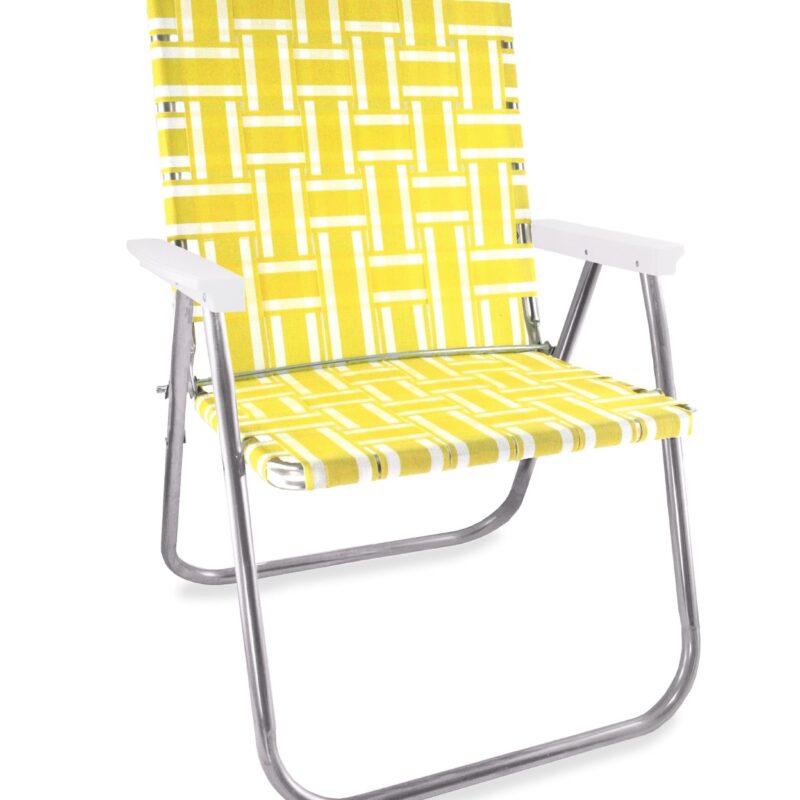 Yellow and White Stripe Magnum Chair