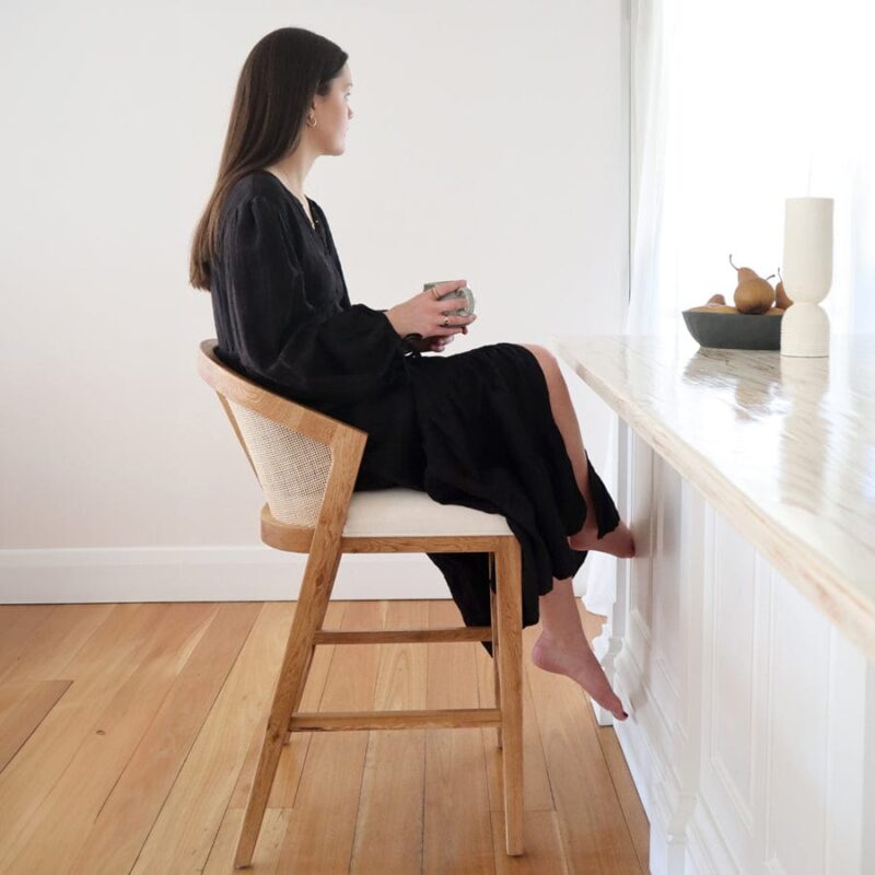 Anka Oak Counter Stool - Image 19