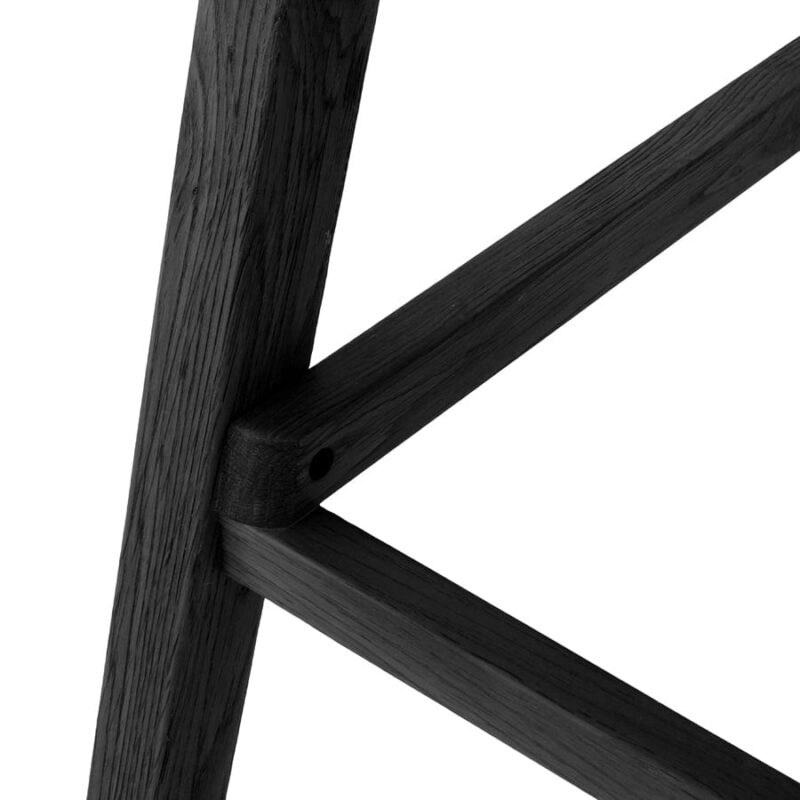 Anka Oak Counter Stool Black - Image 11