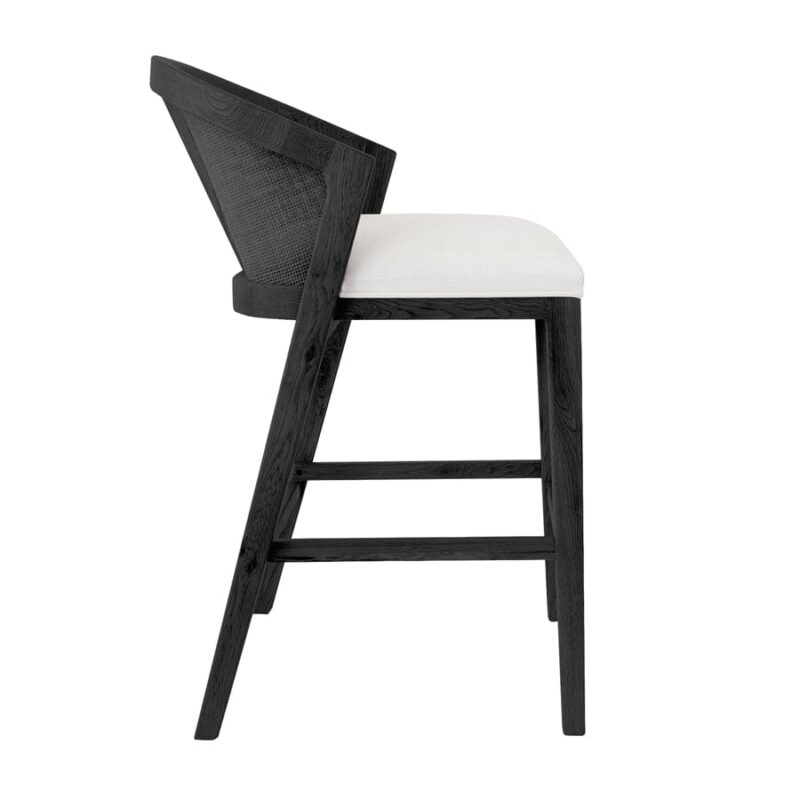 Anka Oak Counter Stool Black - Image 4