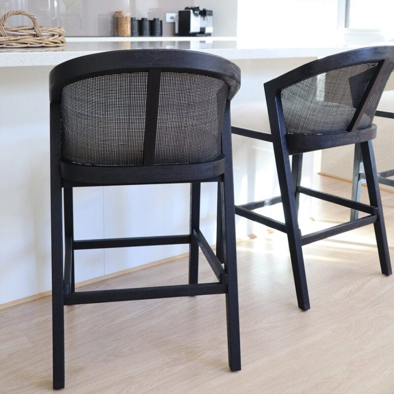 Anka Oak Counter Stool Black - Image 17