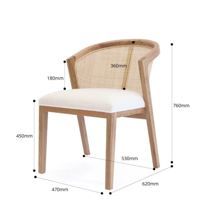 Anka Oak Dining Chair - Image 17