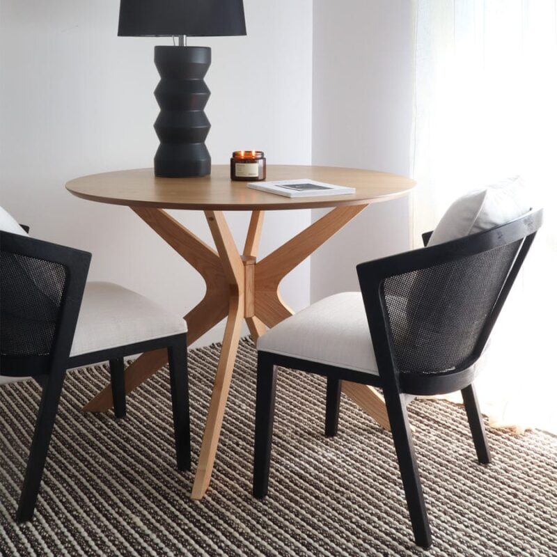 Anka Oak Dining Chair Black - Image 2