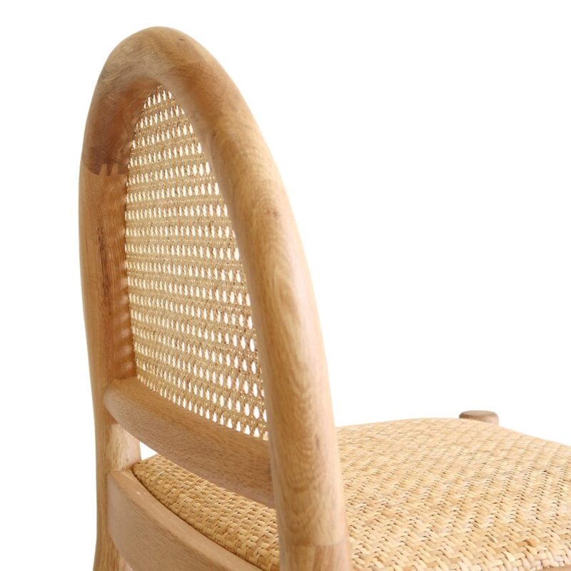Bungalow Arched Rattan & Oak Counter Stool - Image 8