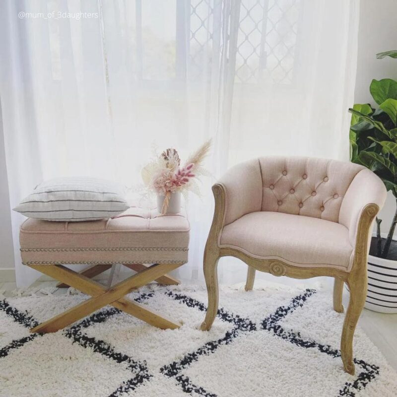 Cabriole Elizabeth Chair Dusty Pink - Image 11