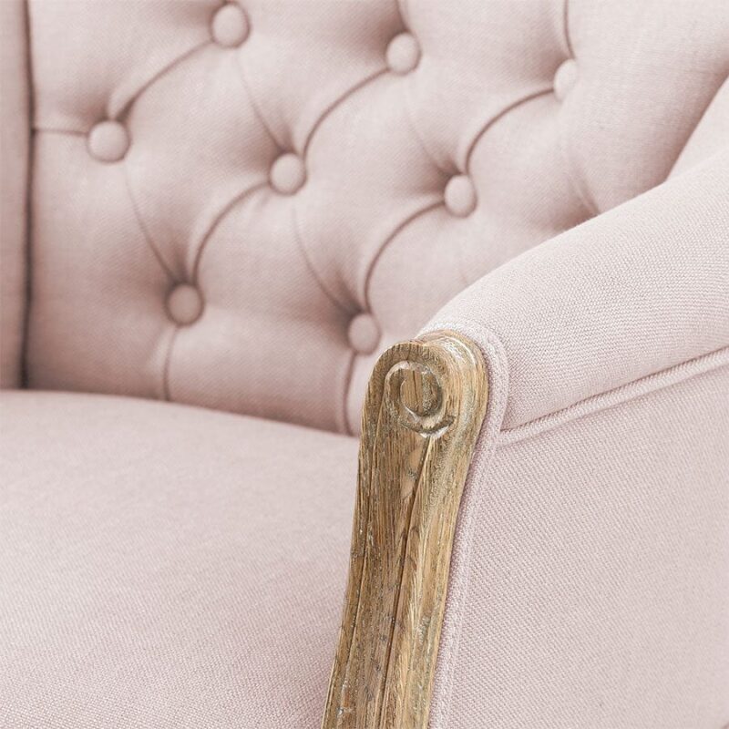 Cabriole Elizabeth Chair Dusty Pink - Image 5
