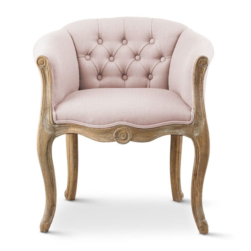 Cabriole Elizabeth Chair Dusty Pink - Image 3