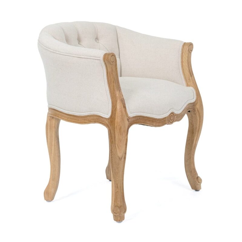 Cabriole Elizabeth Chair Stone - Image 4