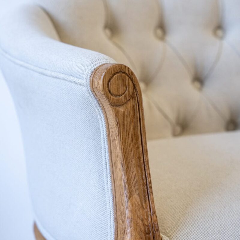 Cabriole Elizabeth Chair Stone - Image 8