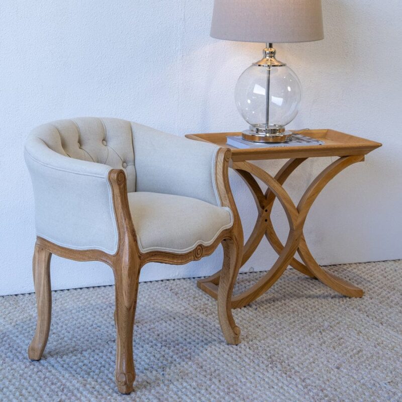 Cabriole Elizabeth Chair Stone - Image 11