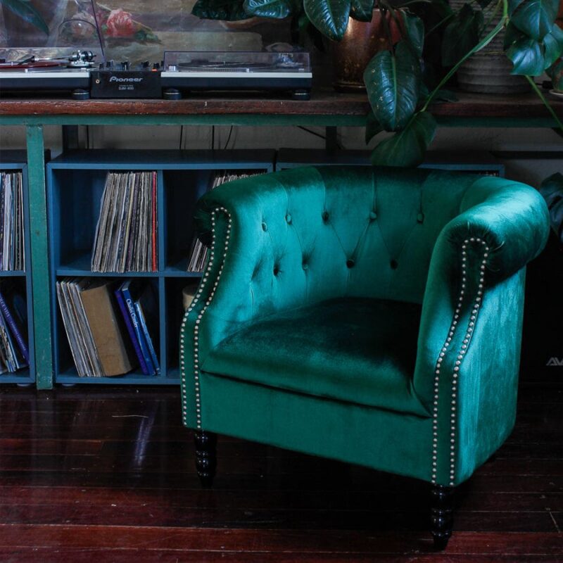 Esther Tub Chair Emerald - Image 10