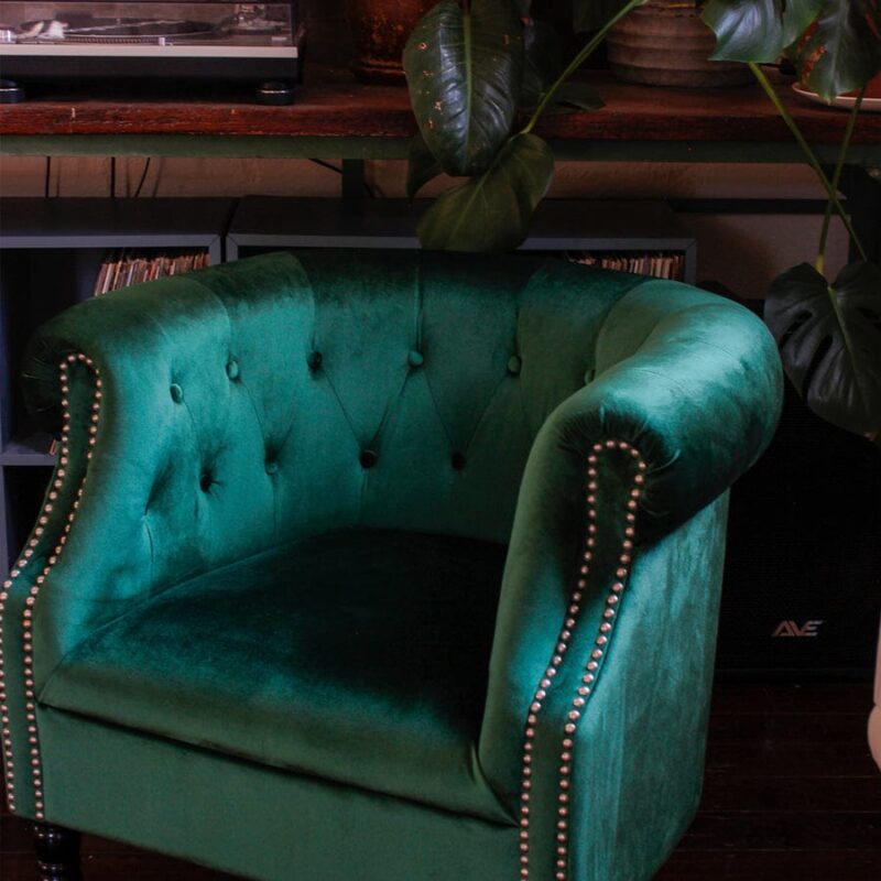 Esther Tub Chair Emerald - Image 11