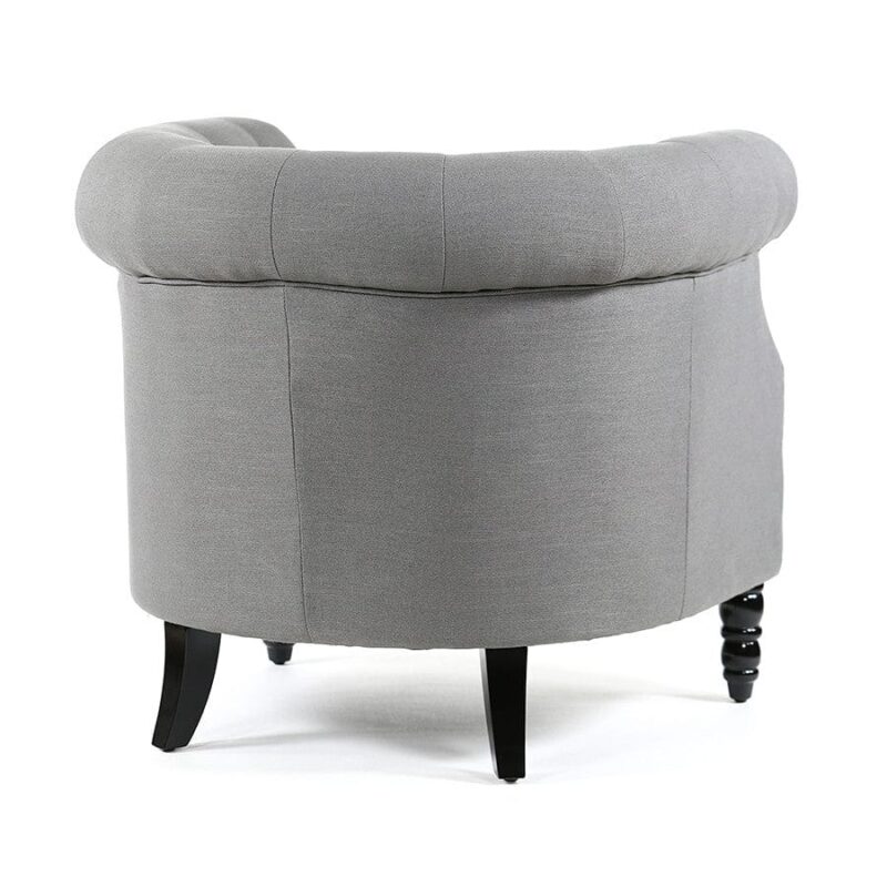 Esther Tub Chair Grey - Image 4