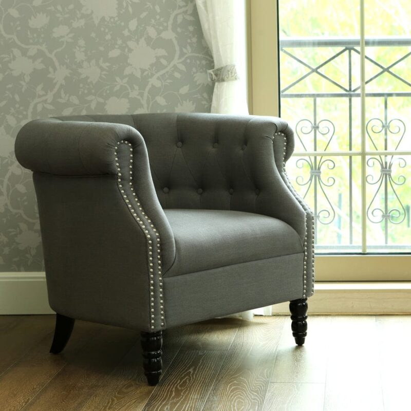 Esther Tub Chair Grey - Image 7