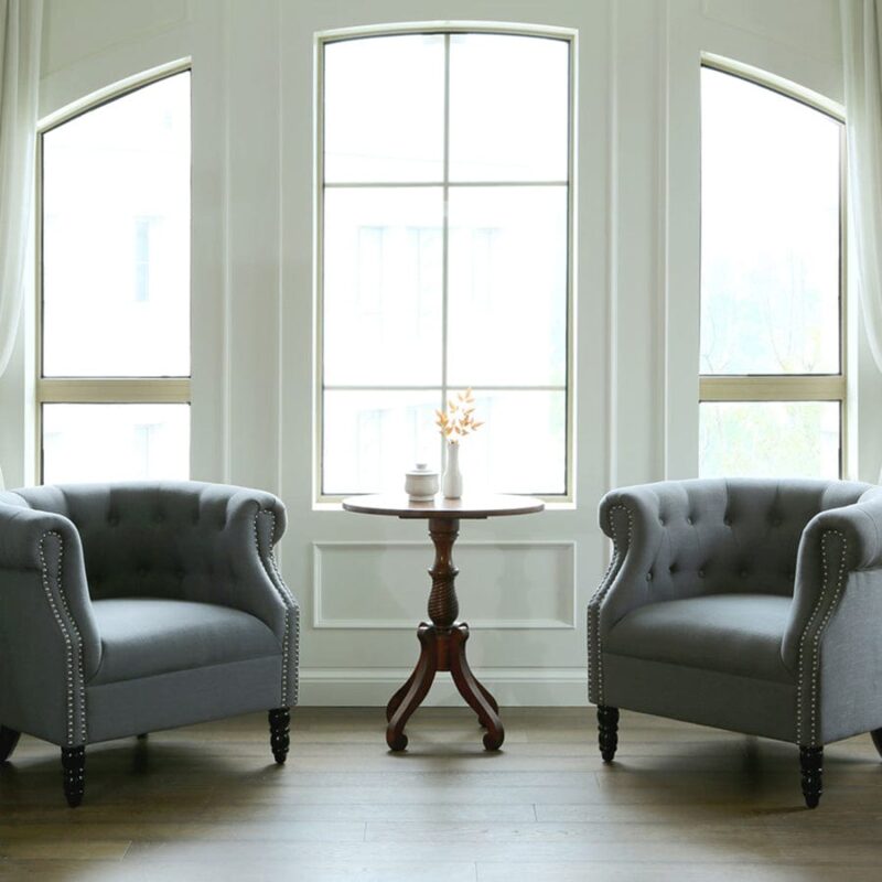 Esther Tub Chair Grey - Image 5