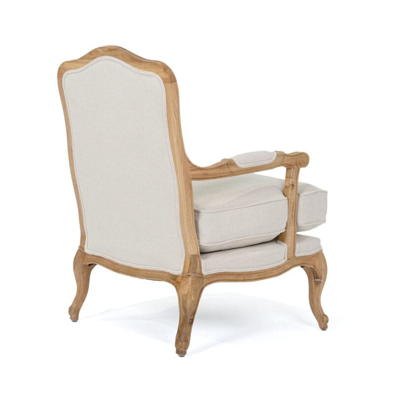 French Provincial Occasional Chair Stone - Image 5