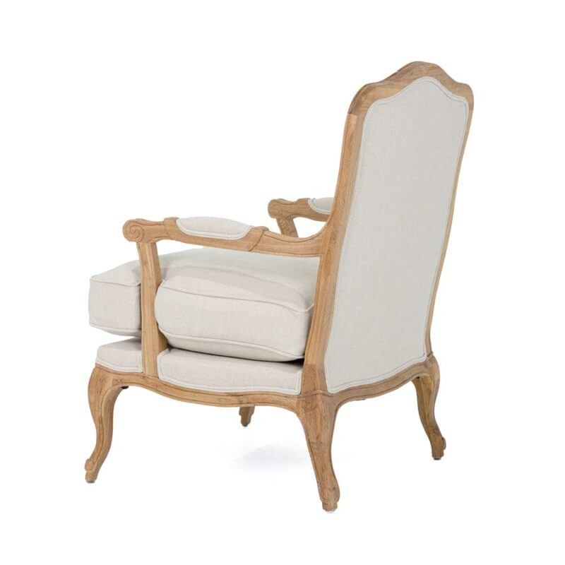French Provincial Occasional Chair Stone - Image 7