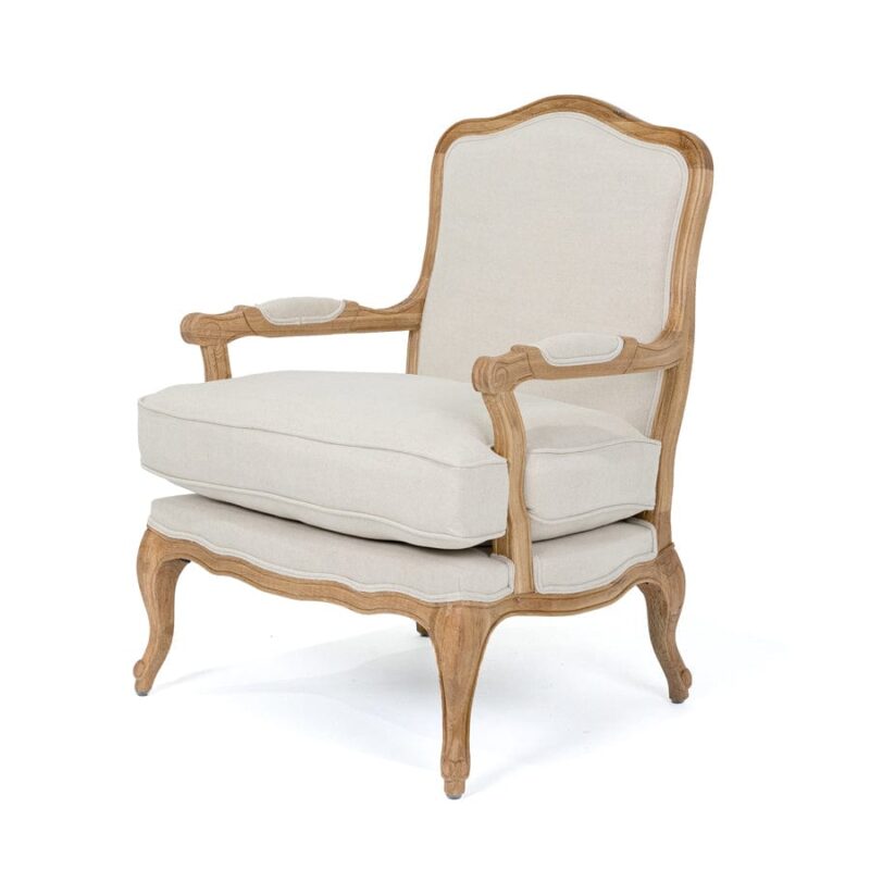 French Provincial Occasional Chair Stone