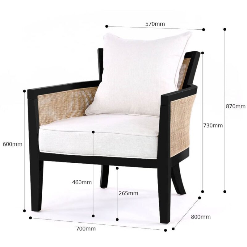 Hampton Club Chair Black - Image 16