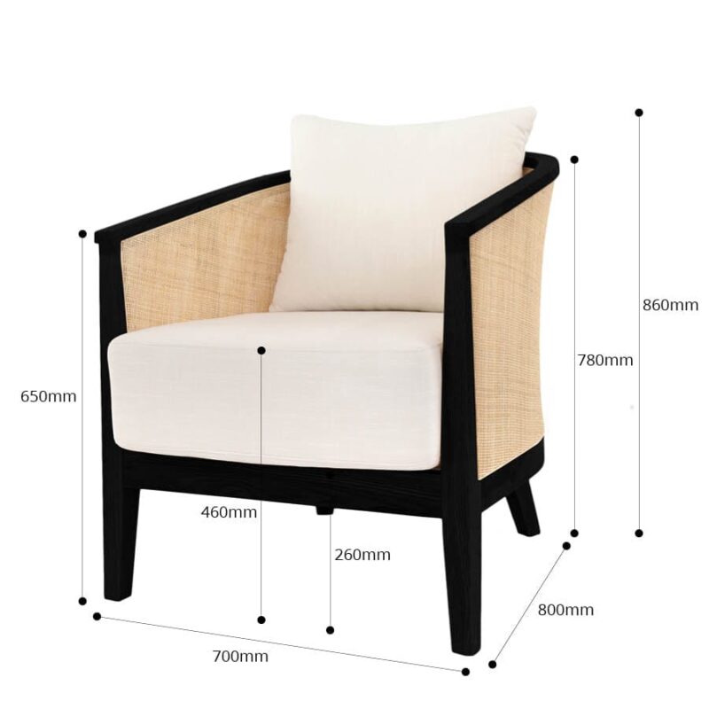 Hampton Tub Chair Black - Image 12