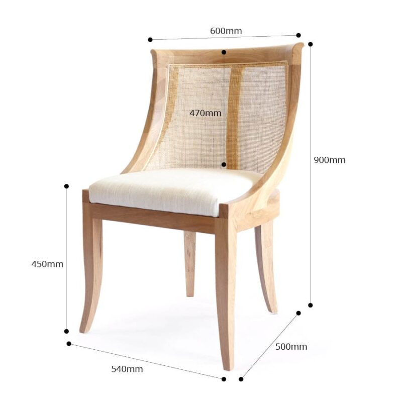 Madrid Dining Chair Natural - Image 16
