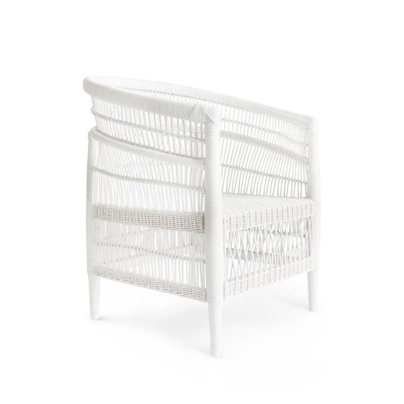 Malawi Style Club Chair White
