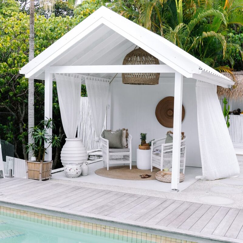 Malawi Style Club Chair White - Image 15
