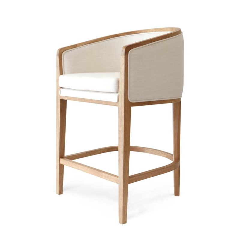 Manor Oak Tub Counter Stool