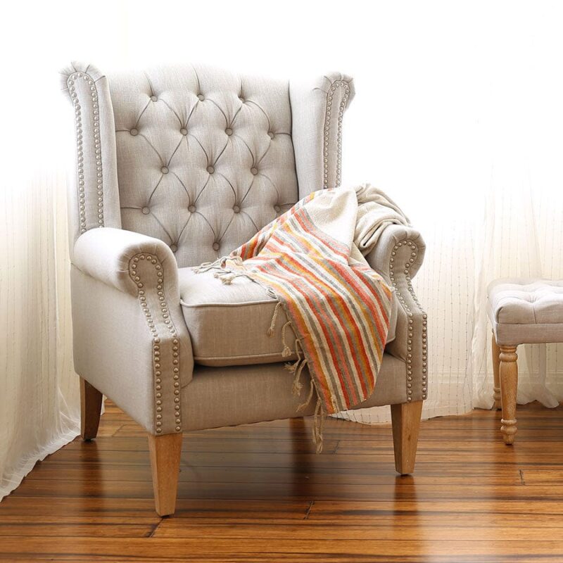 Oak Legs for Royale Wingback - Image 2