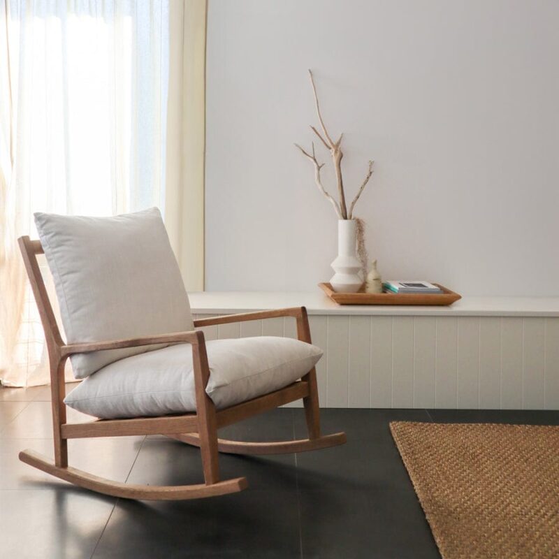 Remi Oak Rocking Chair - Image 17