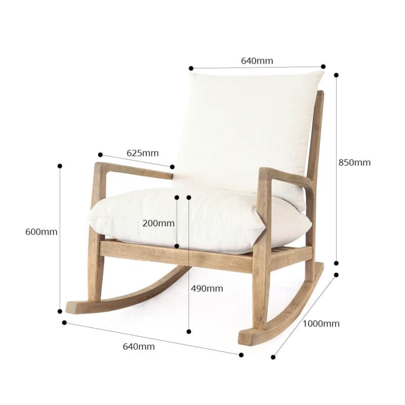 Remi Oak Rocking Chair - Image 19