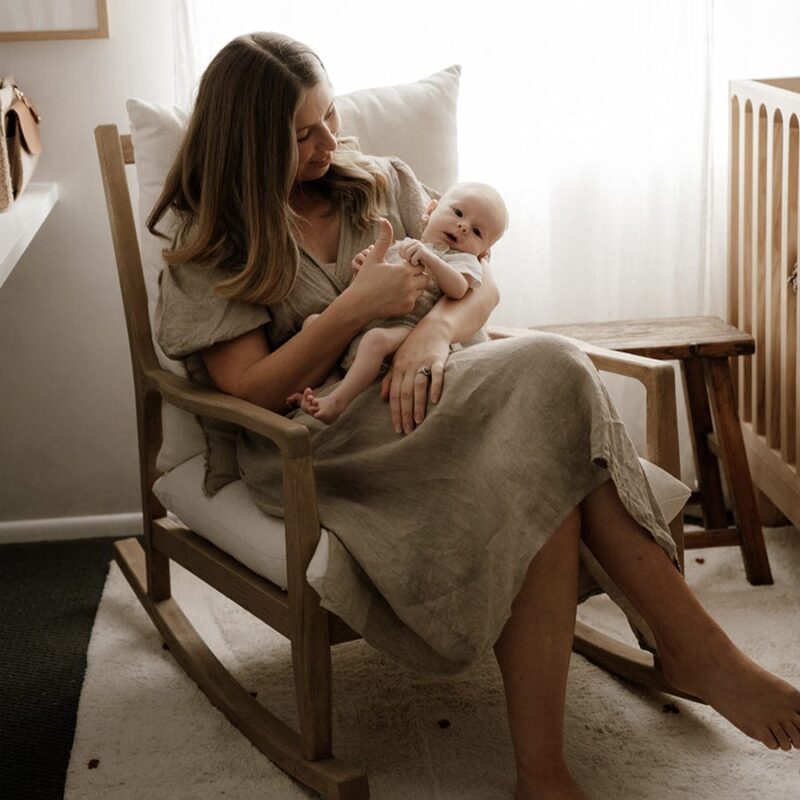 Remi Oak Rocking Chair - Image 12