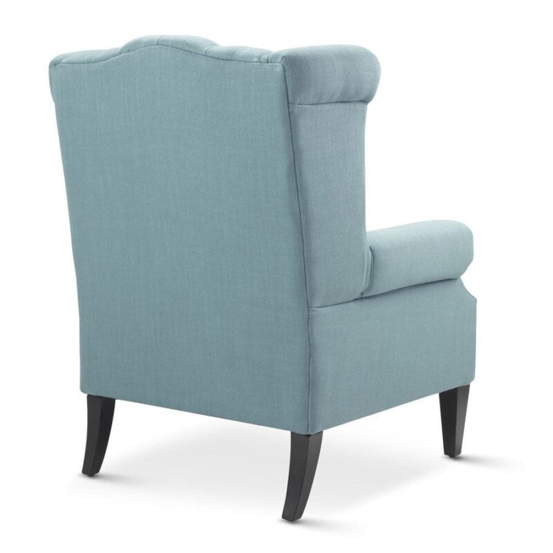 Royale Wingback Arm Chair Teal - Image 4