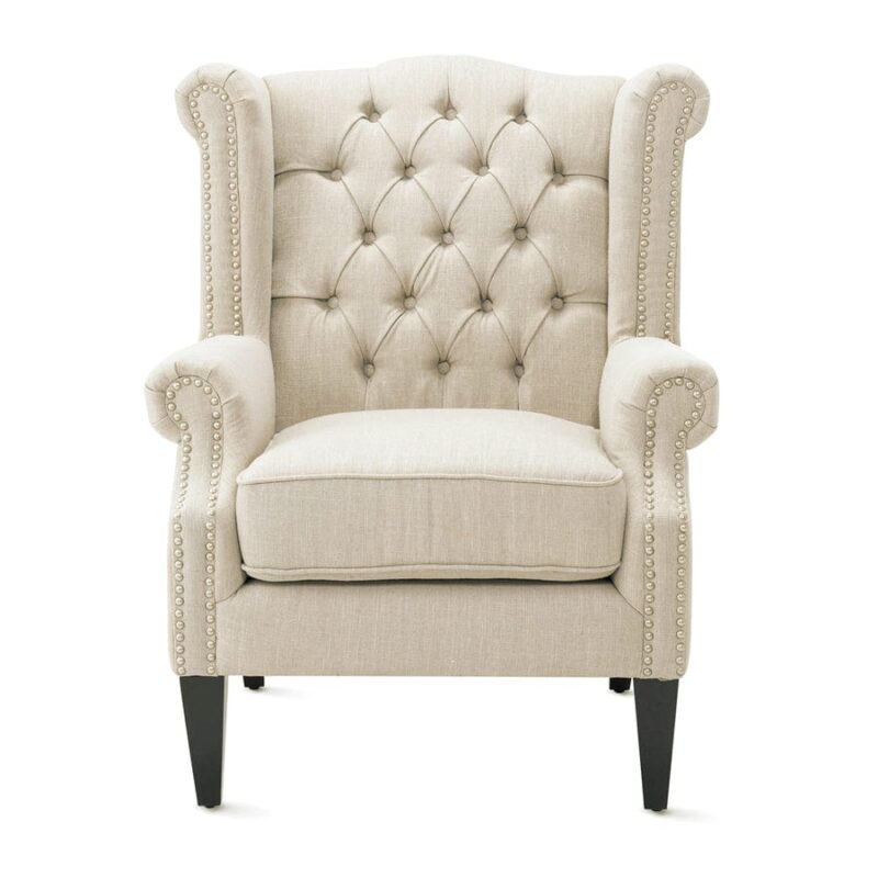 Royale Wingback Arm Chair Wheat - Image 3