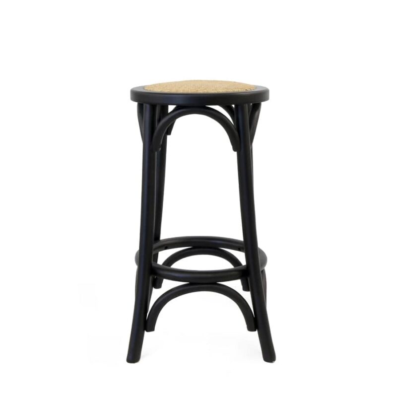 Salsa 2.0 Rattan & Bentwood Counter Stool Black