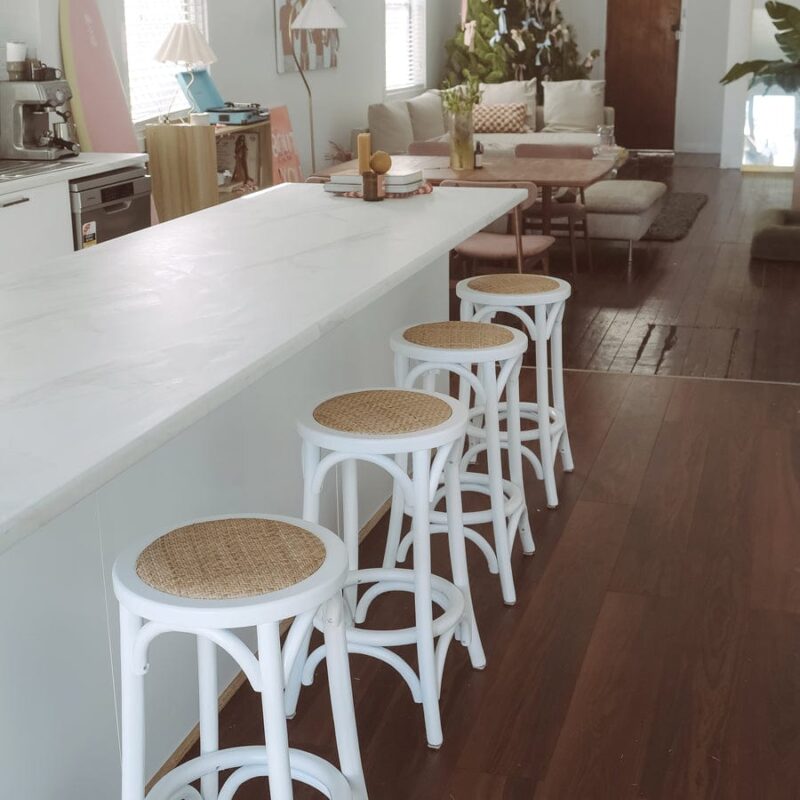 Salsa 2.0 Rattan & Bentwood Counter Stool White - Image 11