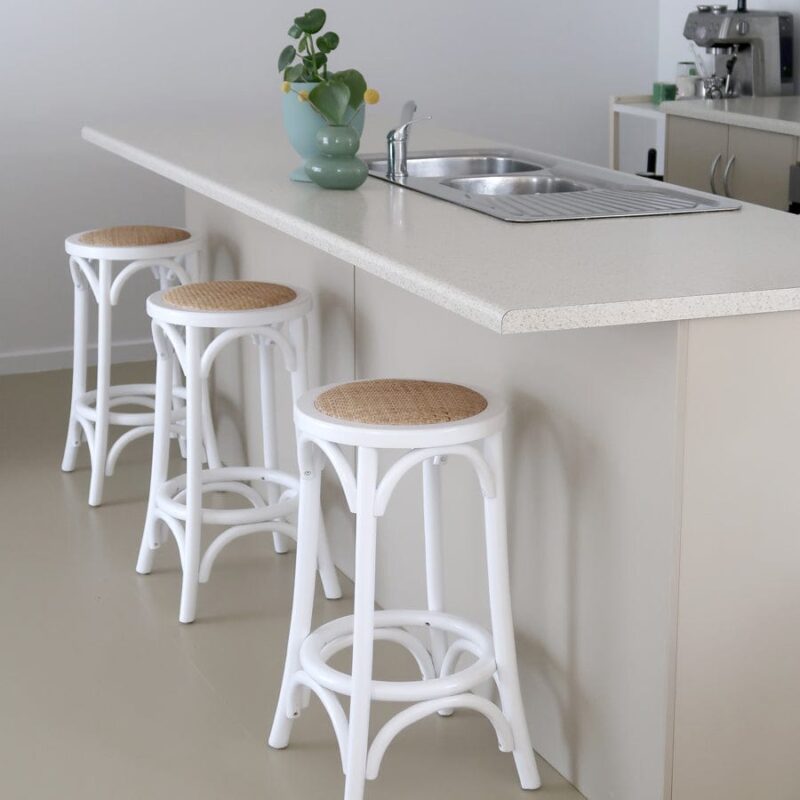 Salsa 2.0 Rattan & Bentwood Counter Stool White - Image 10