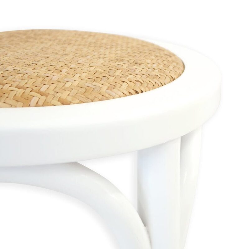 Salsa 2.0 Rattan & Bentwood Counter Stool White - Image 5