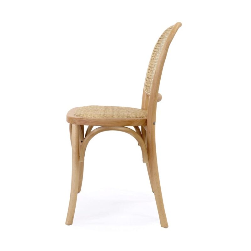 Salsa 2.0 Rattan & Bentwood Dining Chair Natural | Set of 2 - Image 4