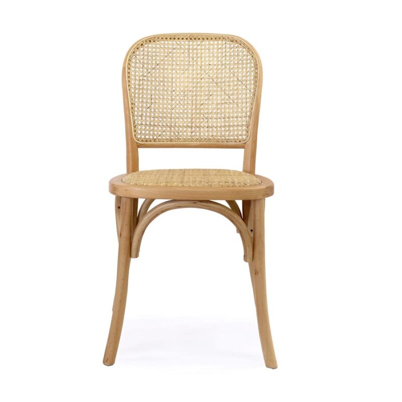 Salsa 2.0 Rattan & Bentwood Dining Chair Natural | Set of 2 - Image 5