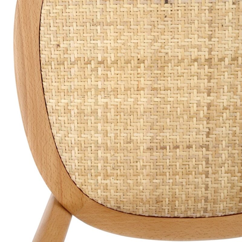 Salsa 2.0 Rattan & Bentwood Dining Chair Natural | Set of 2 - Image 8