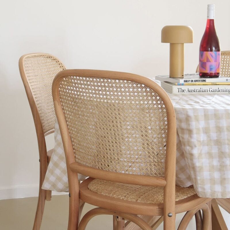 Salsa 2.0 Rattan & Bentwood Dining Chair Natural | Set of 2 - Image 2