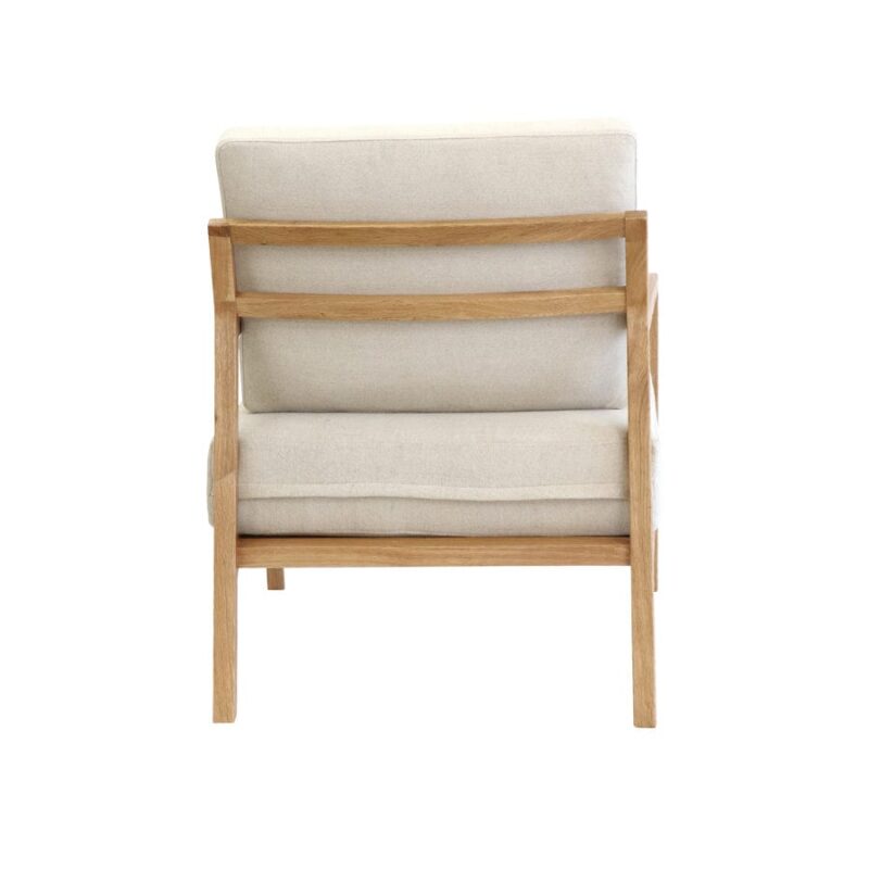 Stanford Oak Arm Chair Stone - Image 7