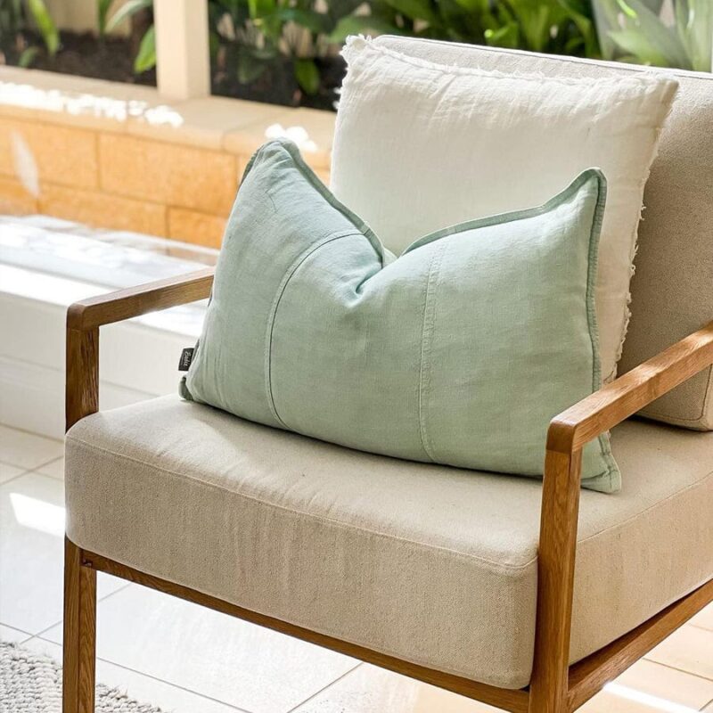 Stanford Oak Arm Chair Stone - Image 10
