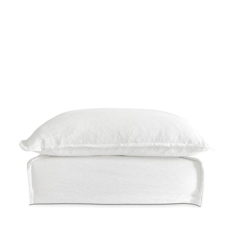 The Cloud Ottoman with White Slipcover - Image 3