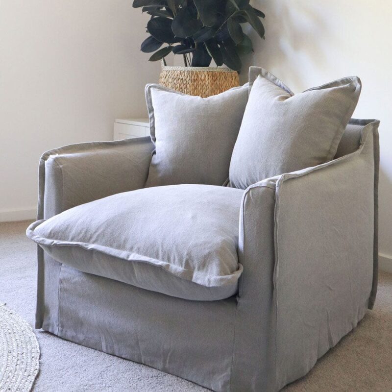 The Cloud Single Seater with Cloudy Grey Slipcover - Image 9