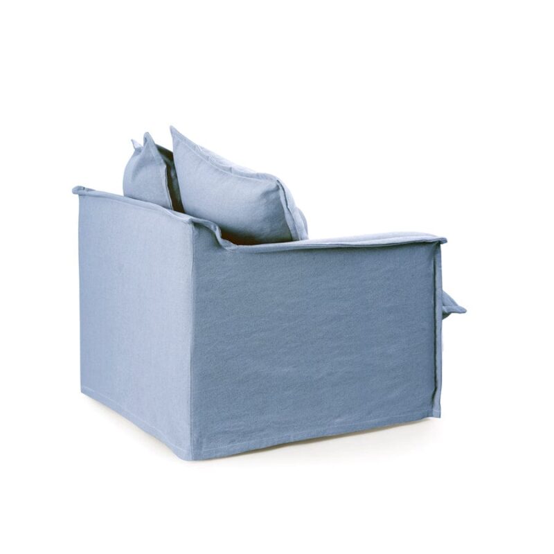 The Cloud Single Seater with Denim Blue Slipcover - Image 4