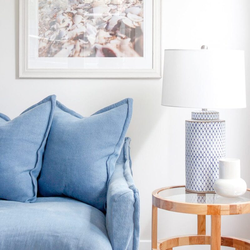 The Cloud Single Seater with Denim Blue Slipcover - Image 2