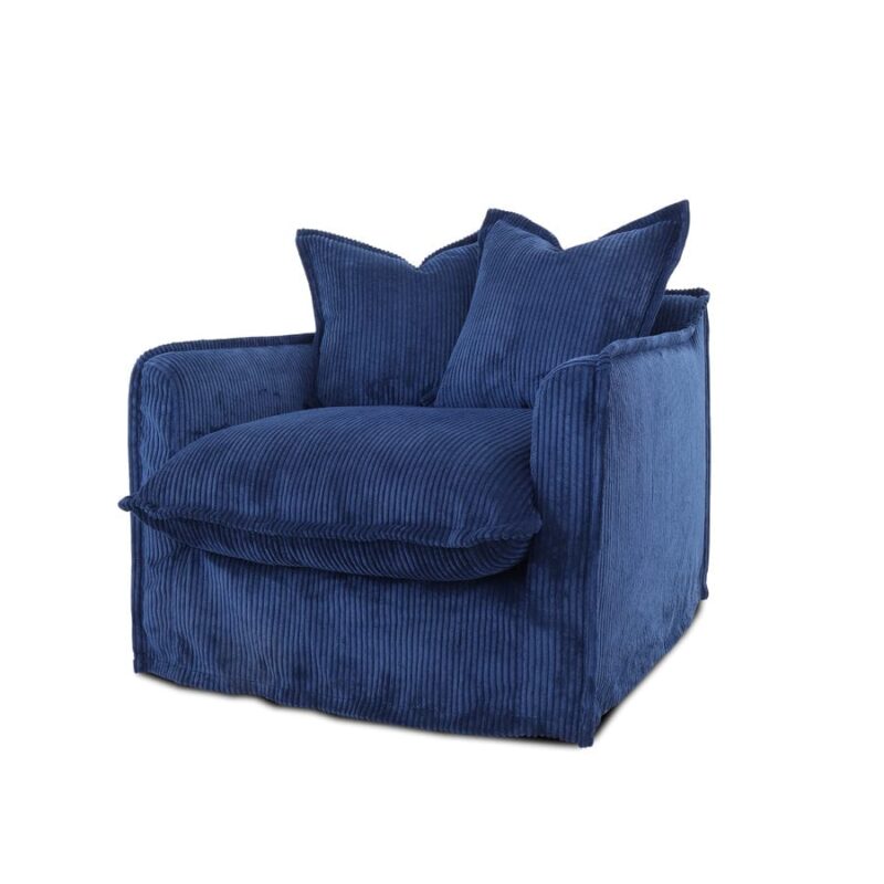 The Cloud Single Seater with Navy Slipcover