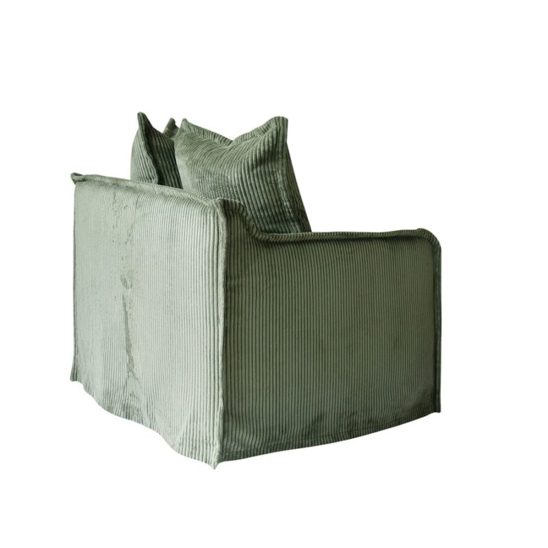 The Cloud Single Seater with Sage Corduroy Slipcover - Image 4
